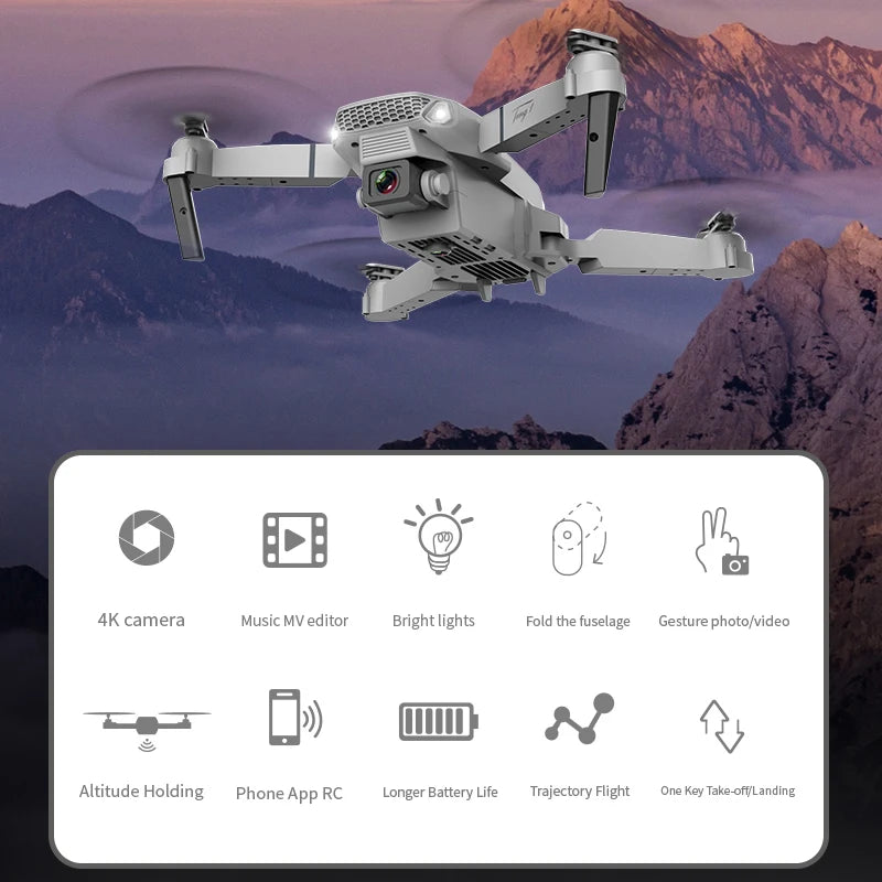 4K HD Foldable Drone Camera