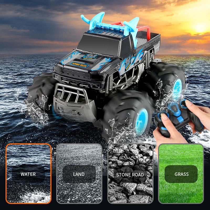 2.4G Amphibious Climbing Four-wheel RC Car