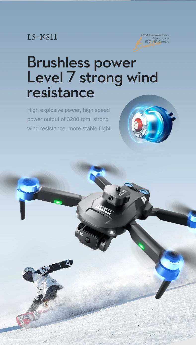 4K HD Professional Foldable Brushless Motor Drone Camera